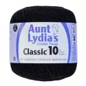 Aunt Lydia's Classic Crochet Thread Size 10, Black