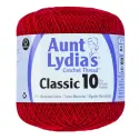 Aunt Lydia's Classic Crochet Thread Size 10, Cardinal Red