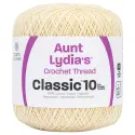 Aunt Lydia's Classic Crochet Thread Size 10, Creame