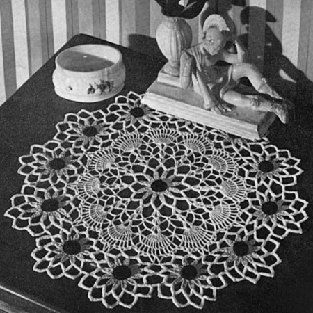 Black Eyed Susan Doily