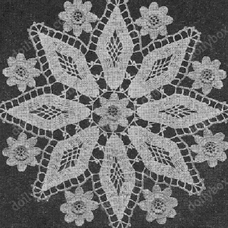 diamond doily pattern