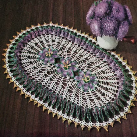Flower Ruffle Doily