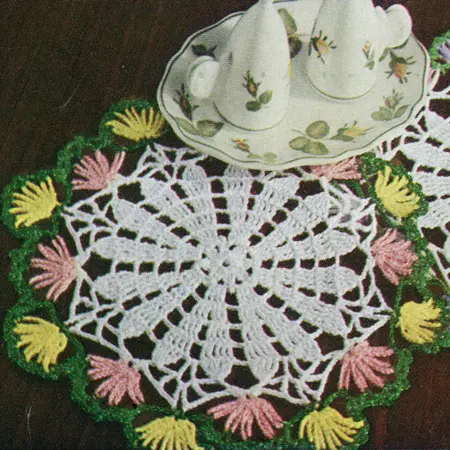 flower circle Doily Pattern