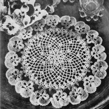 New Pansy Doily