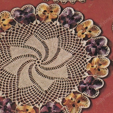 pansy garland doily pattern