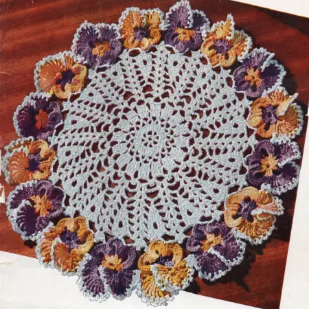 Pansy Doily