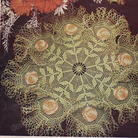 Zinnia Centerpiece doily pattern