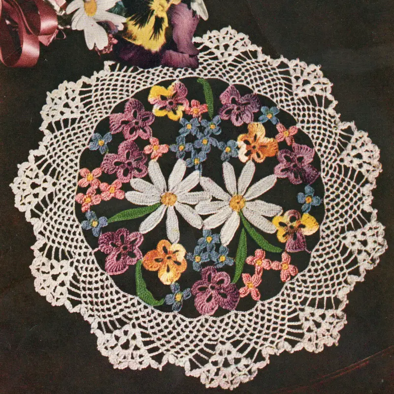 Flower Bouquet Doily Pattern