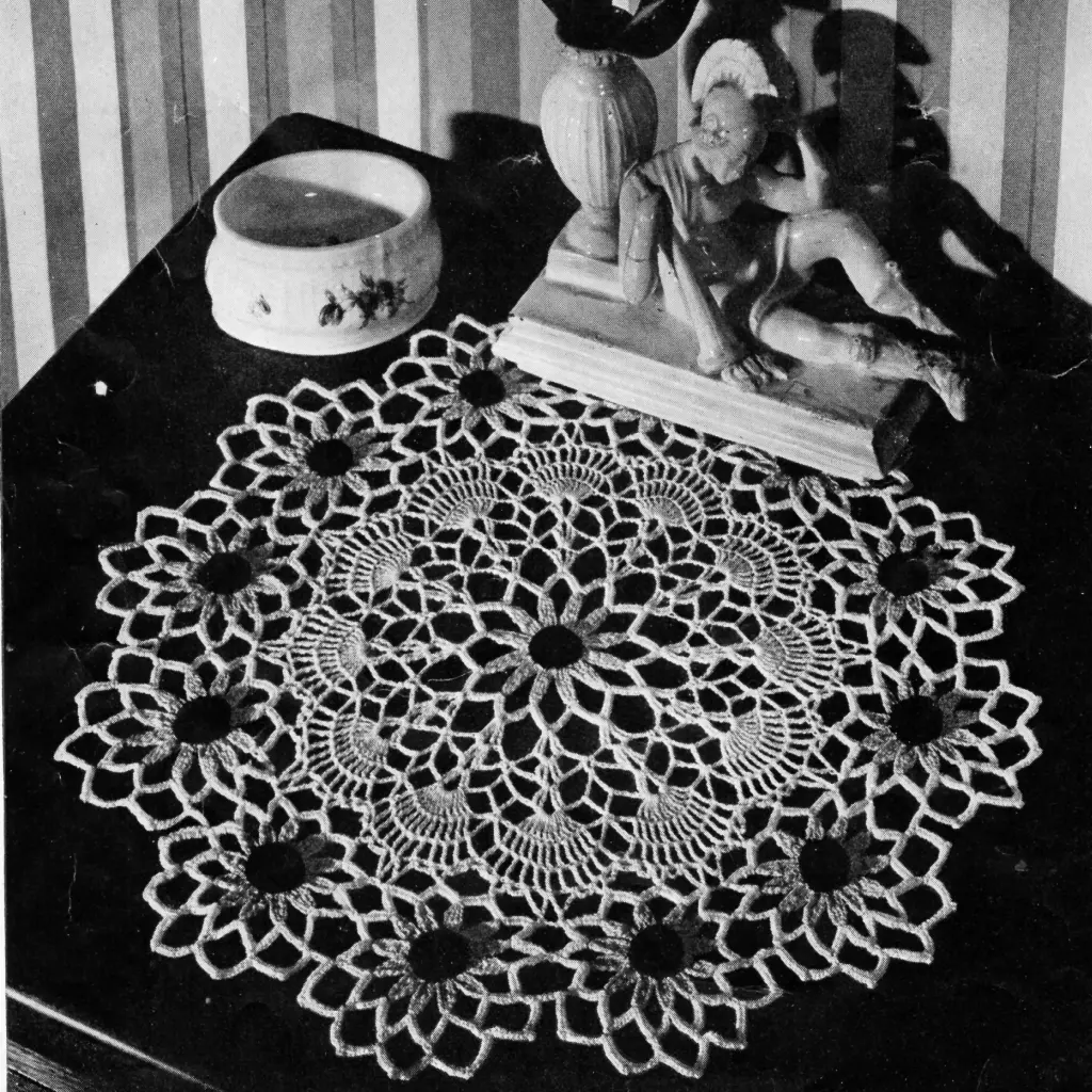 Brown Eyed Doily Pattern