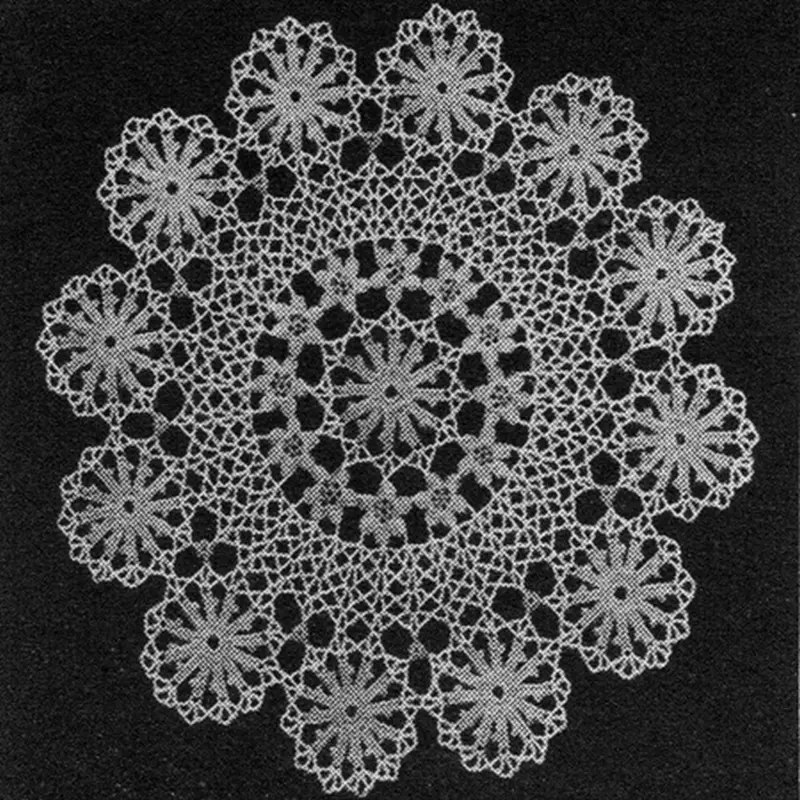 Circle of wheels Doily Pattern