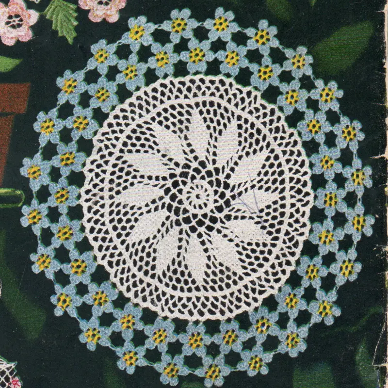Forget ME Not Doily Pattern