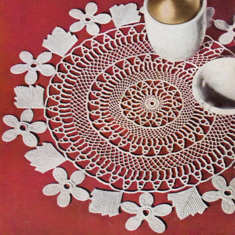 Rose Wreath Doily Pattern