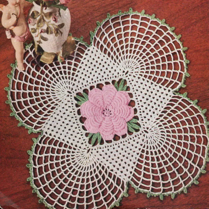 Square Rose Doily Pattern