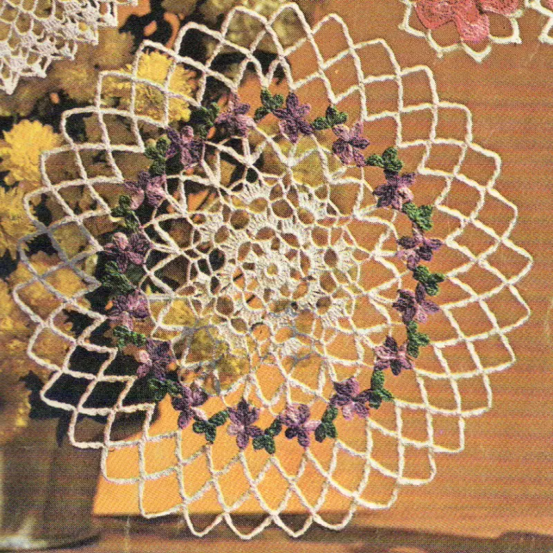 Sweet Violets Doily Pattern