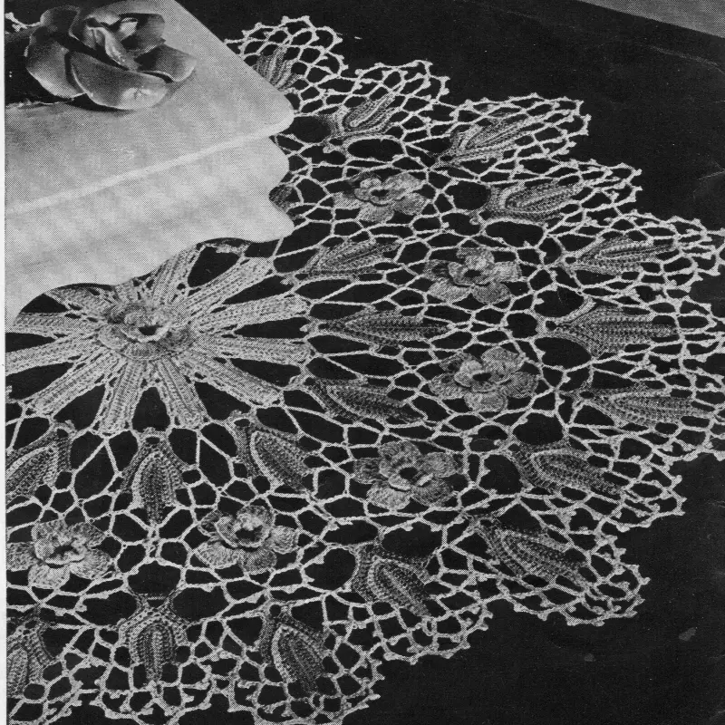 Wild Rose Doily Pattern
