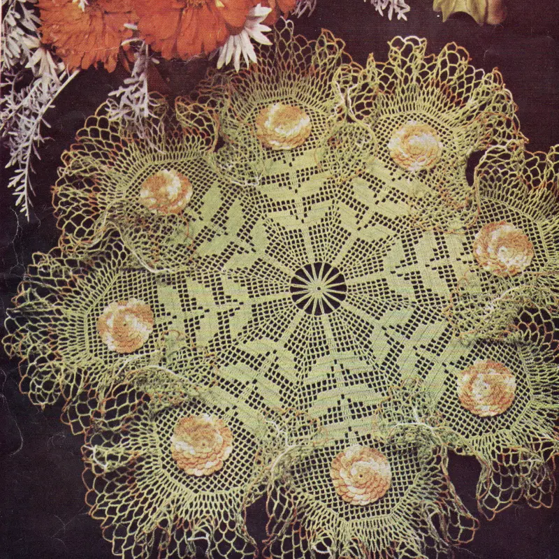 Zinnia Doily Pattern