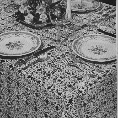 Free Cluster Tablecloth pattern