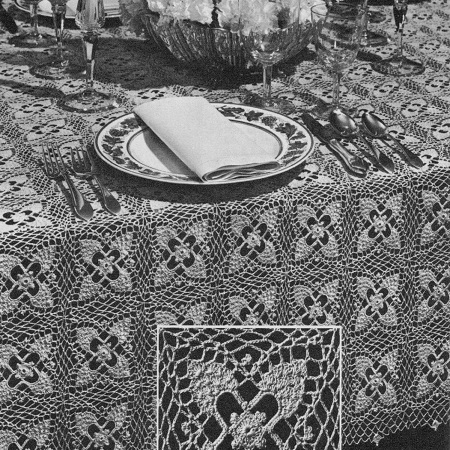 festive pineapple tablecloth crochet pattern