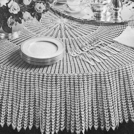 Lovely Lagoon free crochet tablecloth pattern